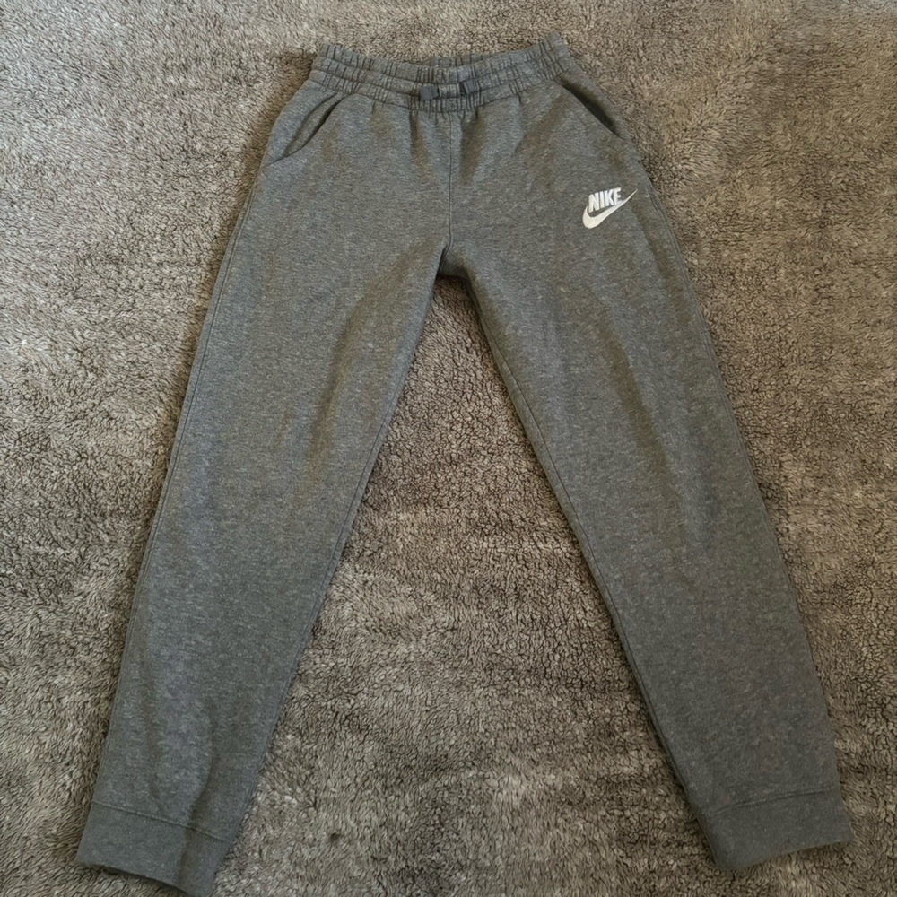 Boys Nike Grey Sweatpants